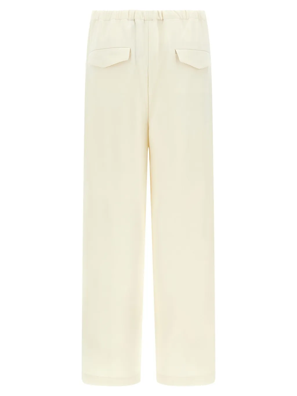 Wide-Leg Pleated Trousers