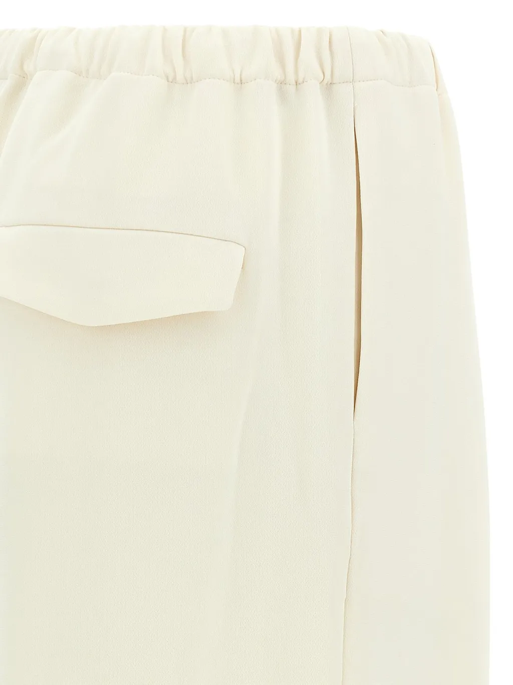Wide-Leg Pleated Trousers