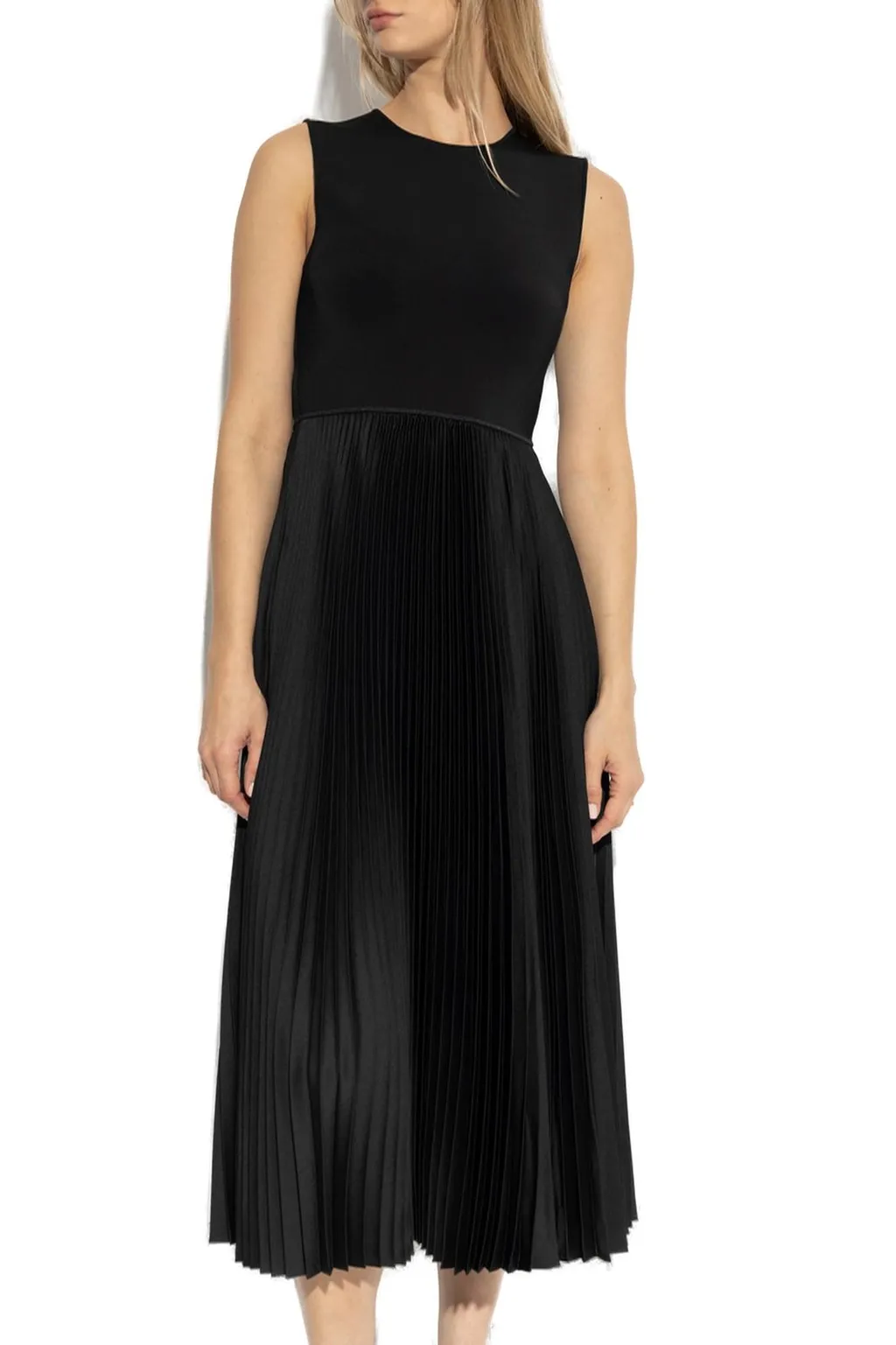 Pleated Midi Dress