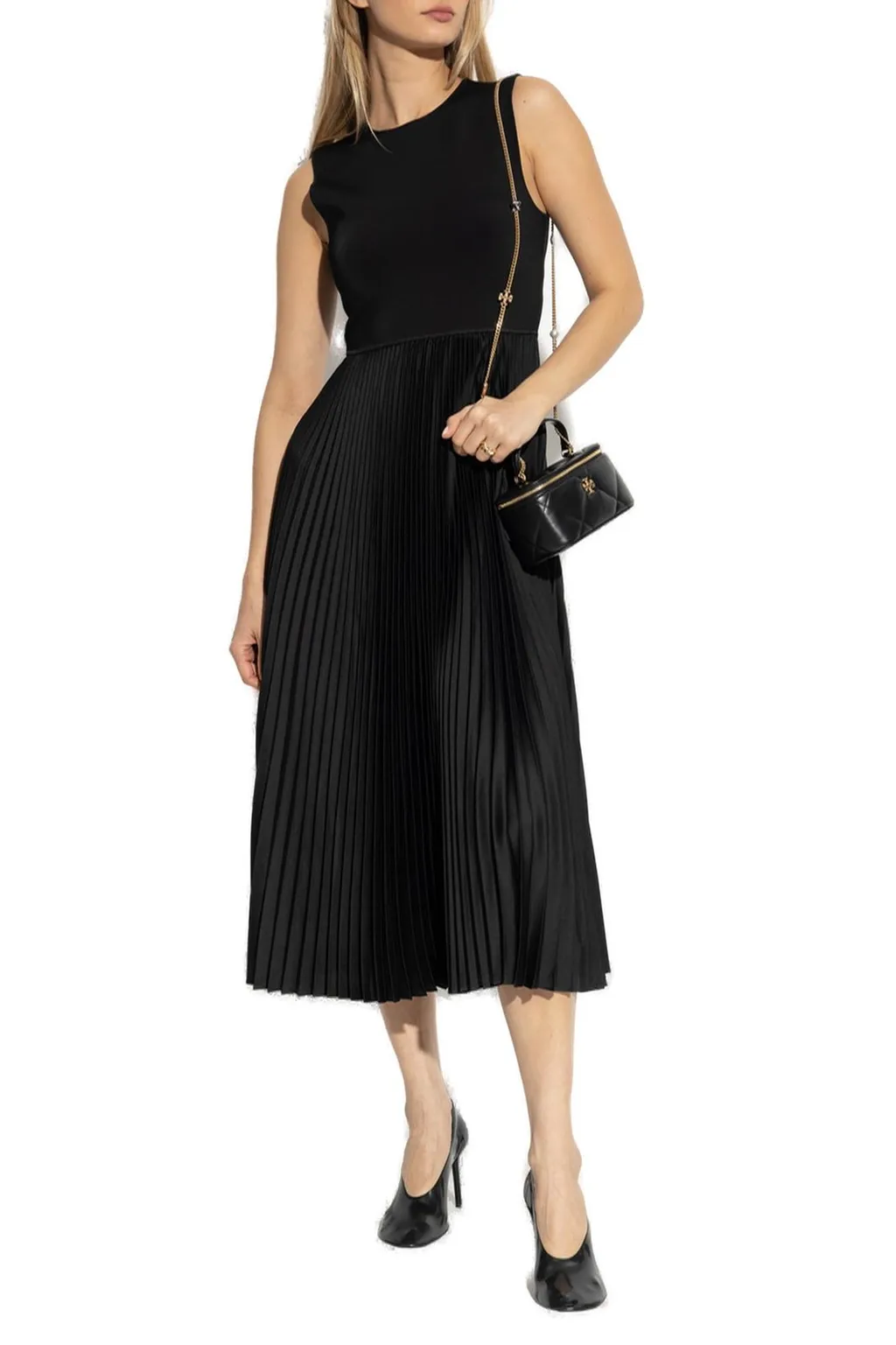 Pleated Midi Dress