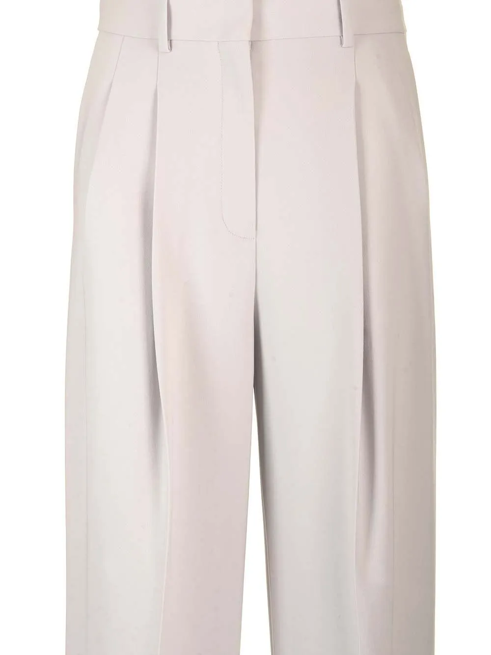 Pleated Wide-Leg Trousers
