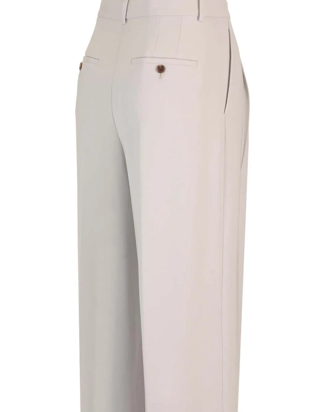 Pleated Wide-Leg Trousers