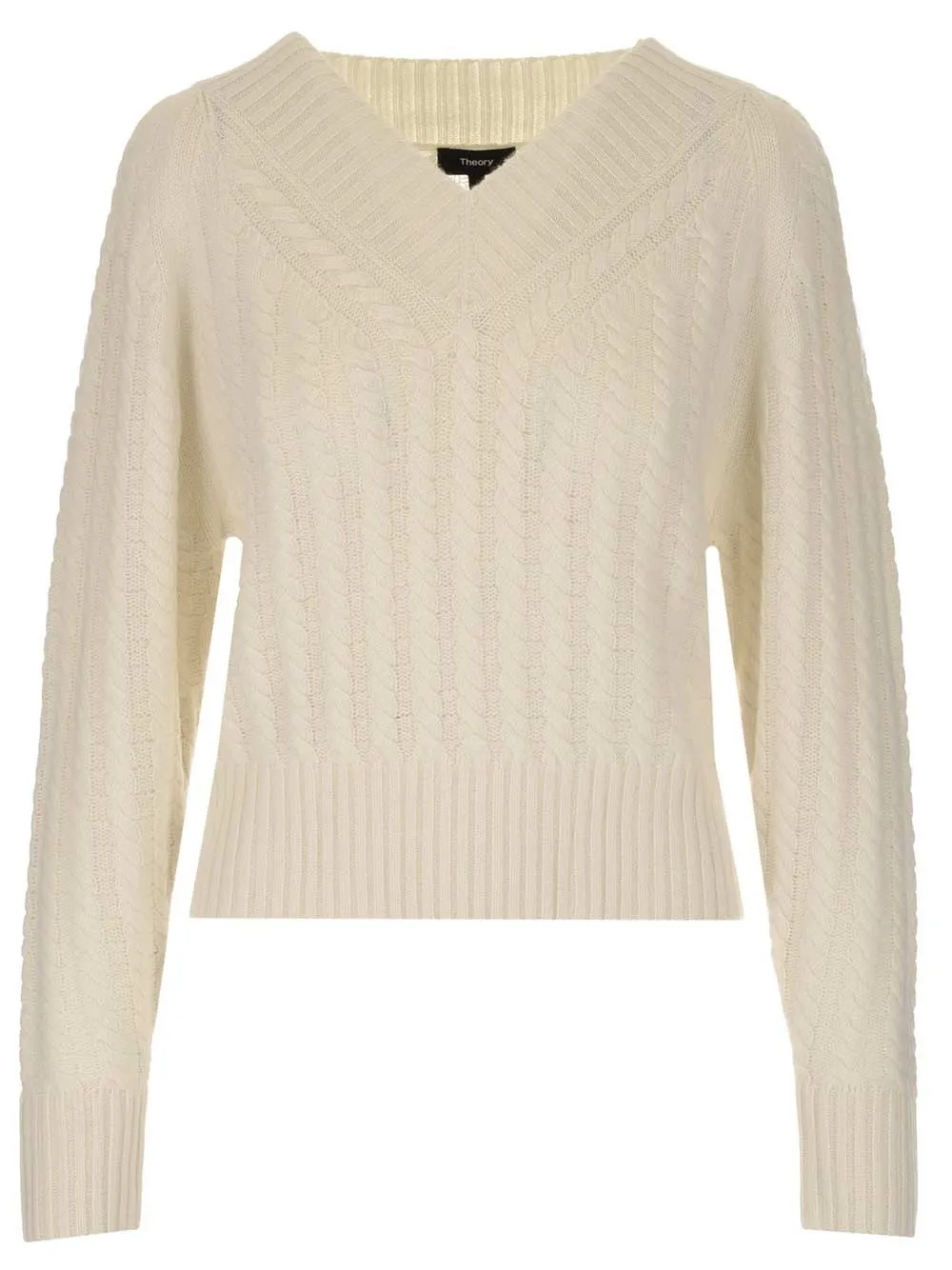 Cable Knit V-Neck Sweater