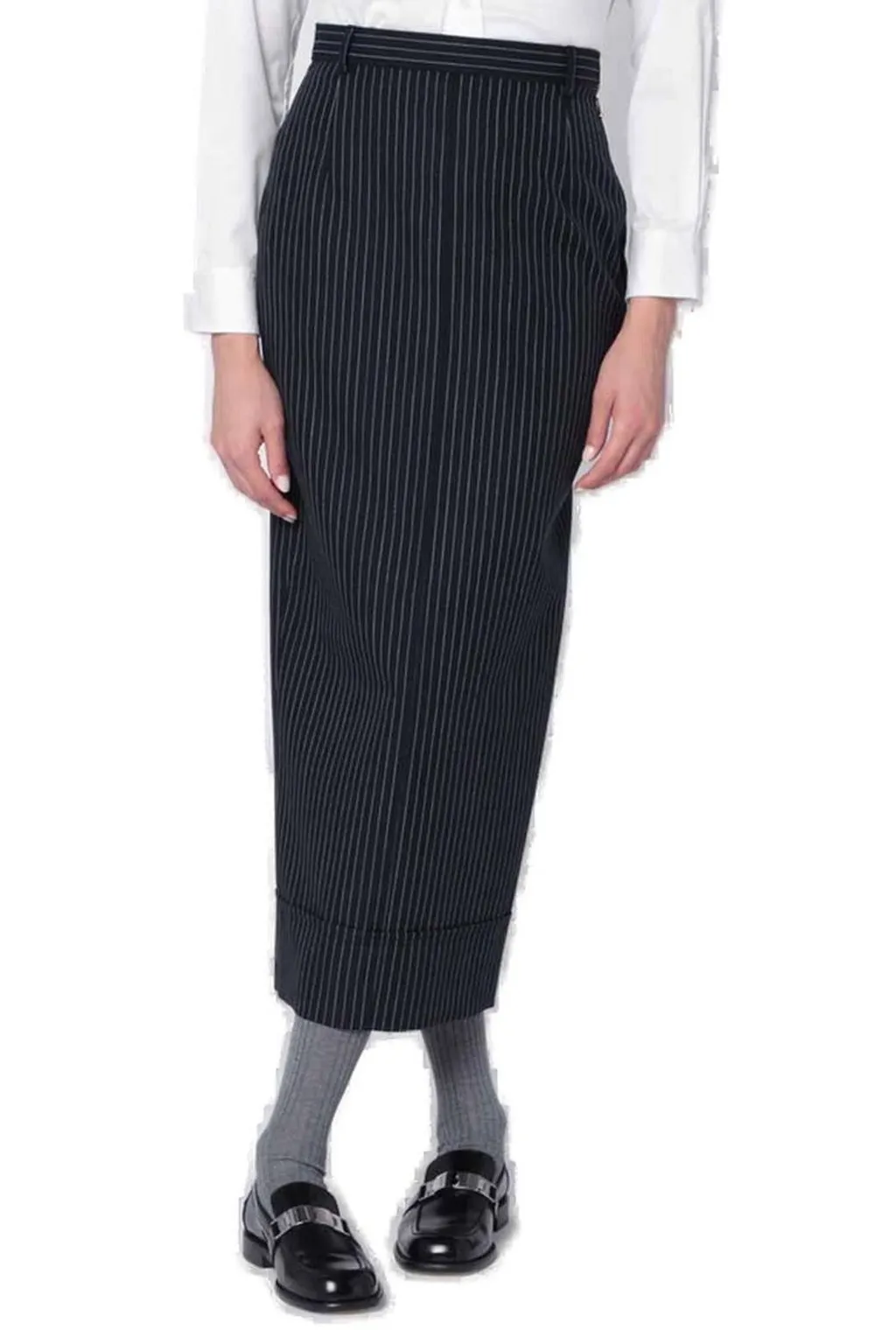 Pinstripe Maxi Skirt