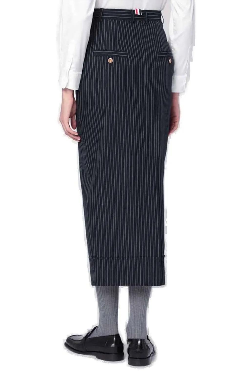 Pinstripe Maxi Skirt