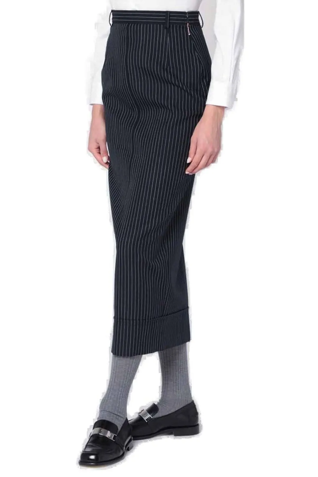 Pinstripe Maxi Skirt