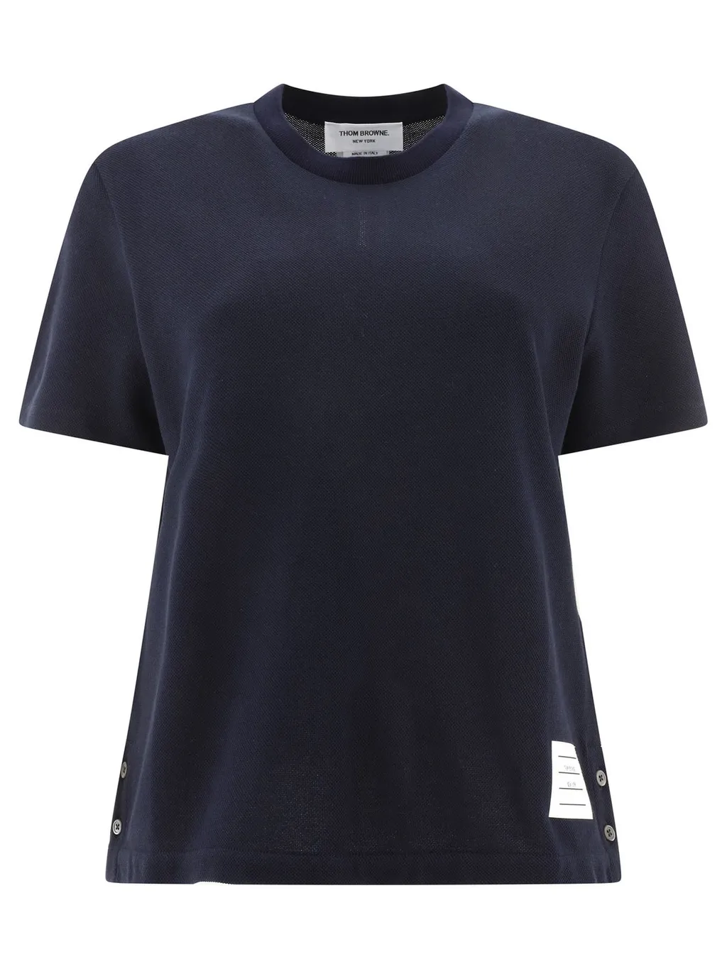 T-Shirt With Side Button Detail