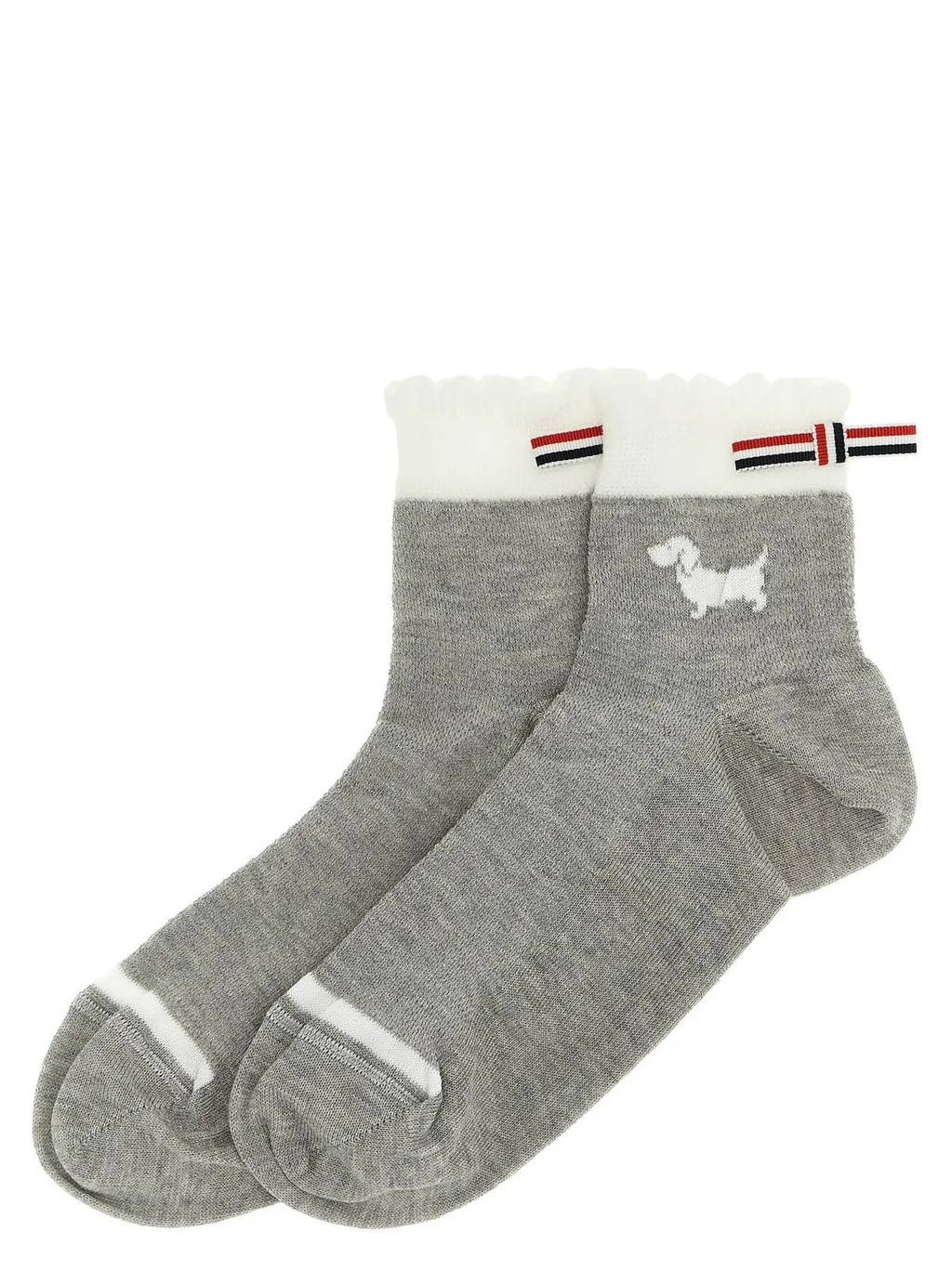 Socks With Dog Embroidery