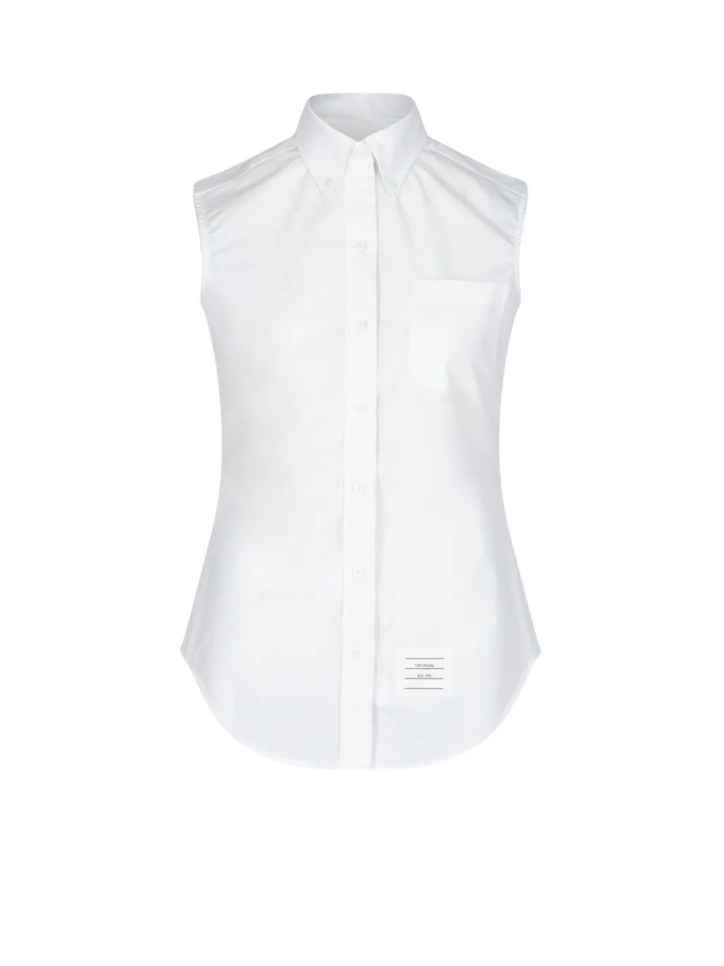 Sleeveless Button-Down Shirt