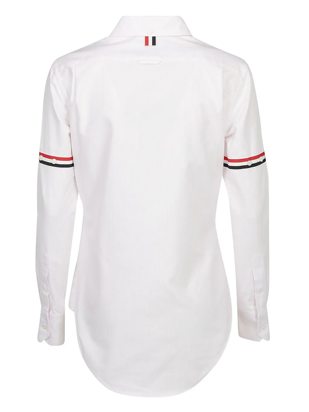 Button-Down Shirt With Tricolor Stripes