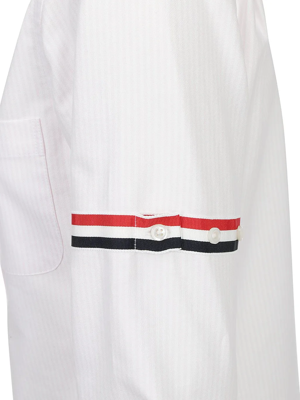 Button-Down Shirt With Tricolor Stripes