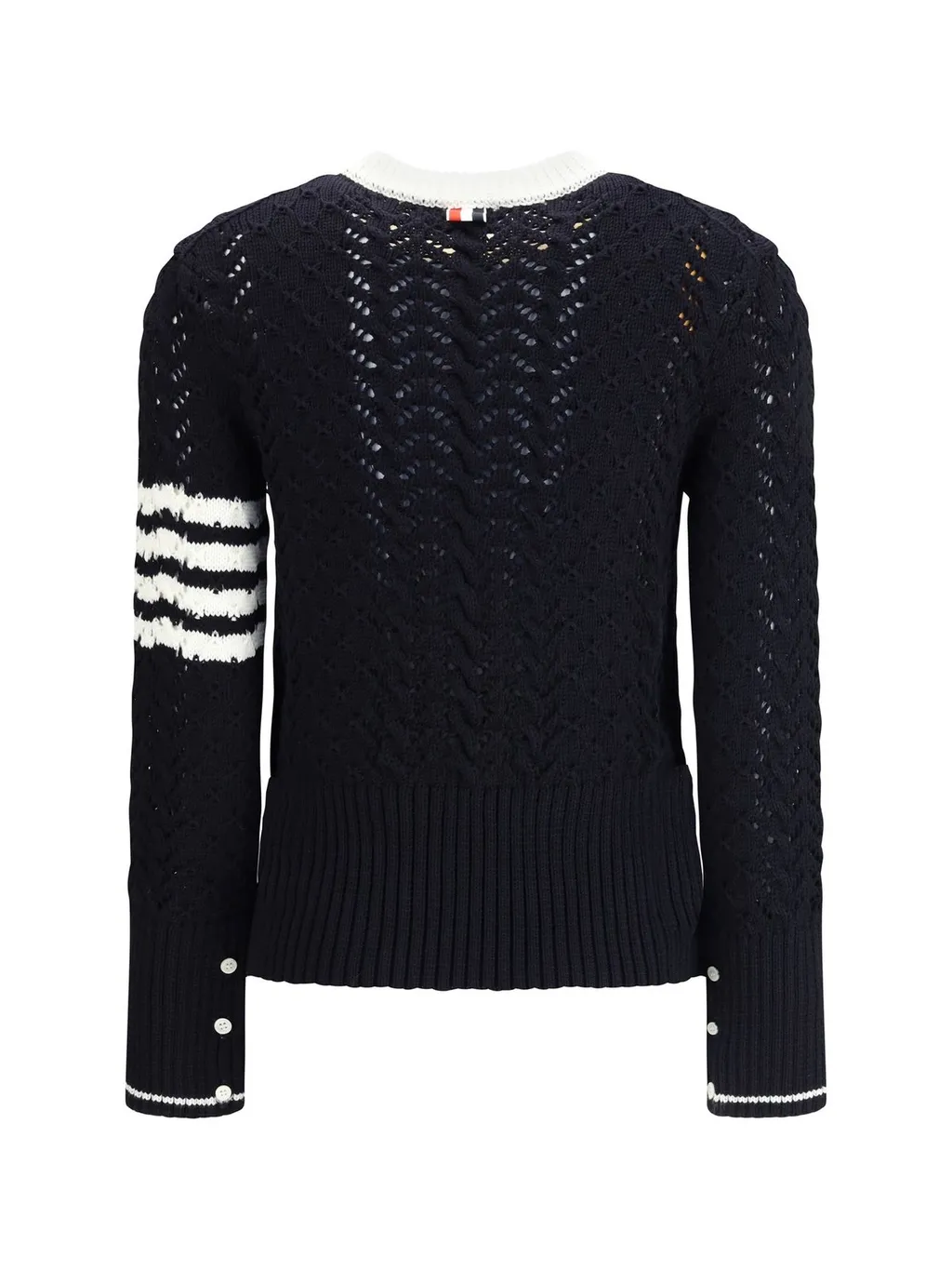 Striped Sleeve Knit Sweater