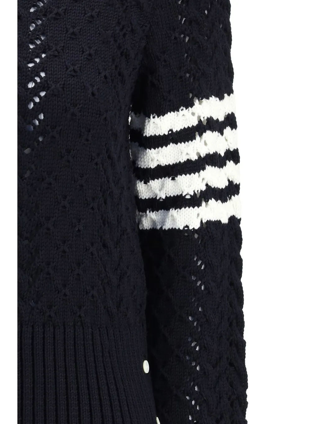 Striped Sleeve Knit Sweater