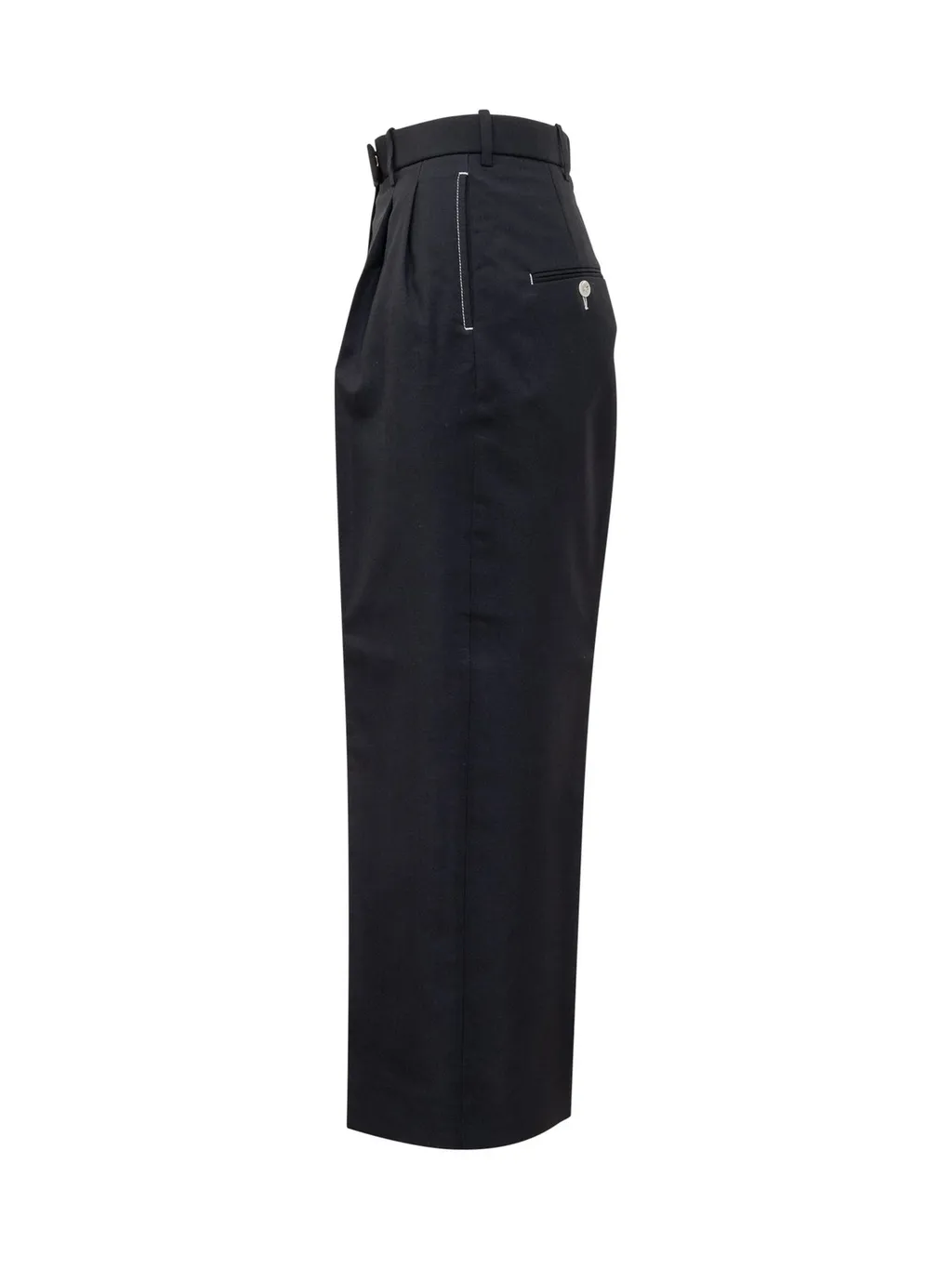 High-Waisted Wide-Leg Trousers