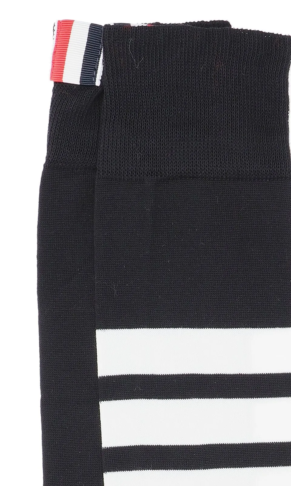 Mid-Calf Socks With Four Stripes