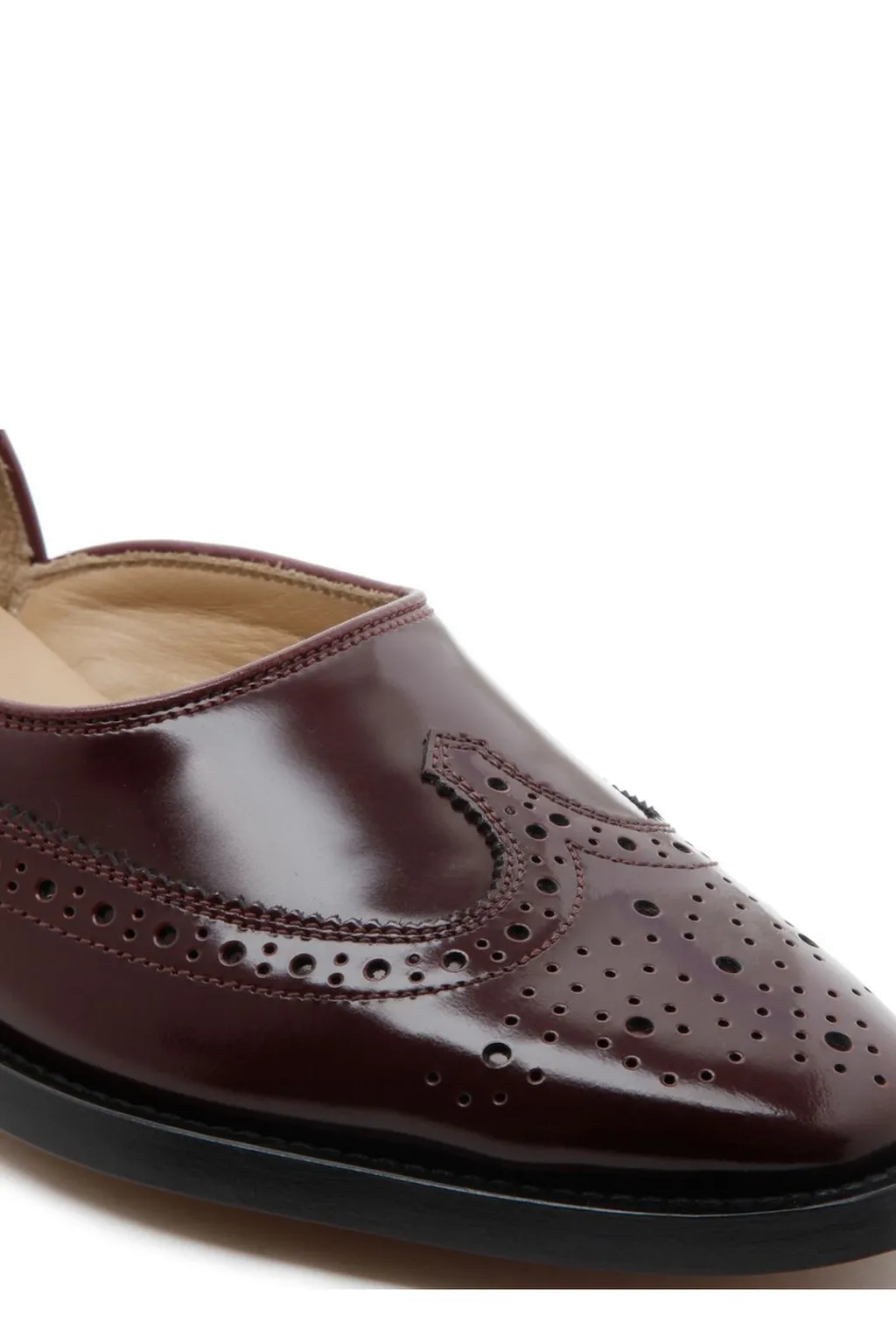 Wingtip Brogue Flats
