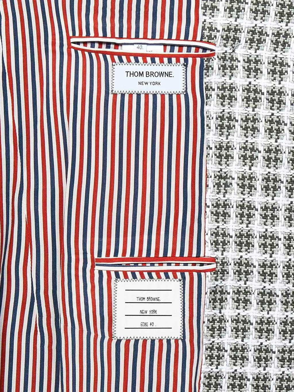 Double-Breasted Checked Coat