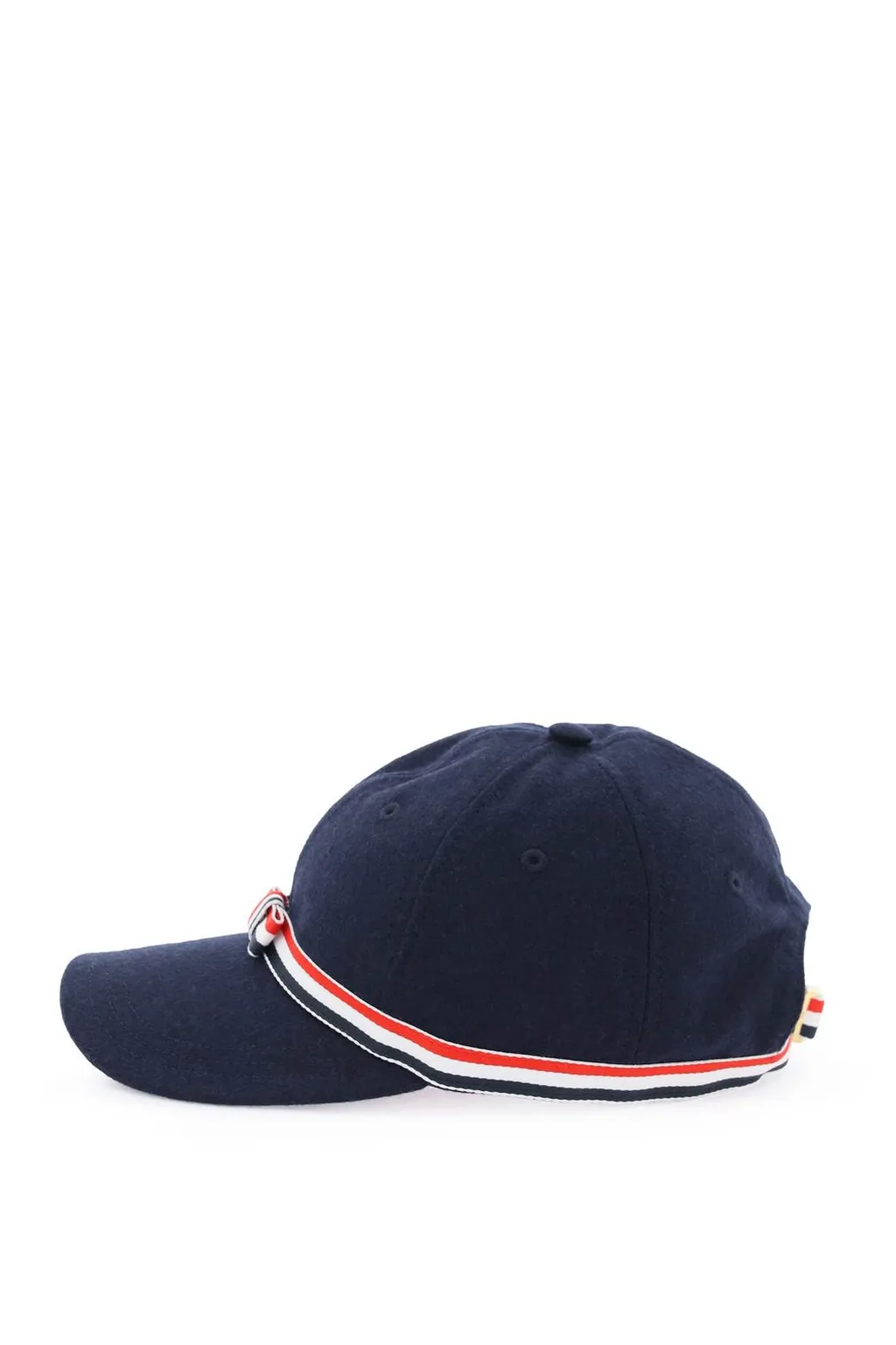 Baseball Cap With Tricolor Stripe