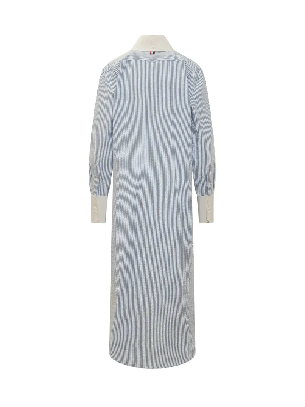 Striped Seersucker Shirtdress