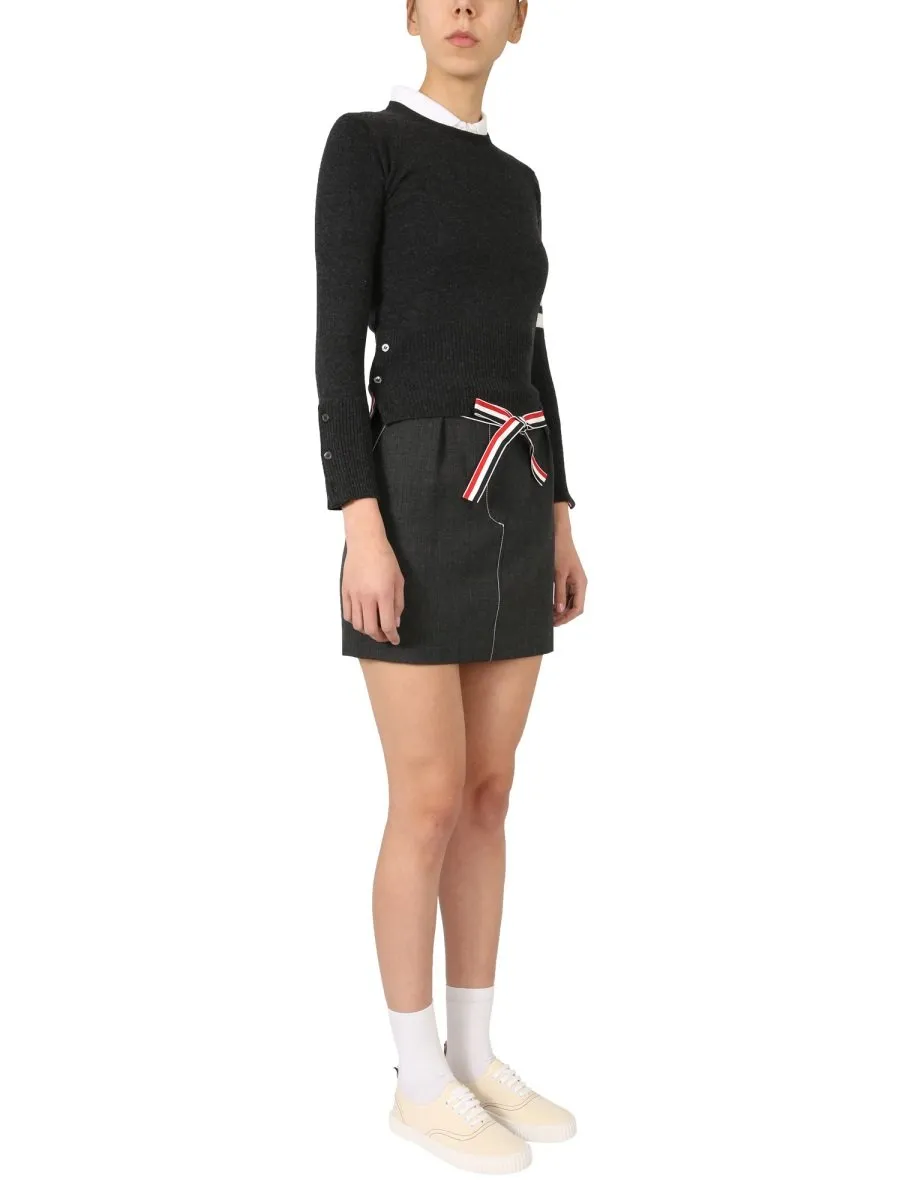 Four-Bar Stripe Sweater