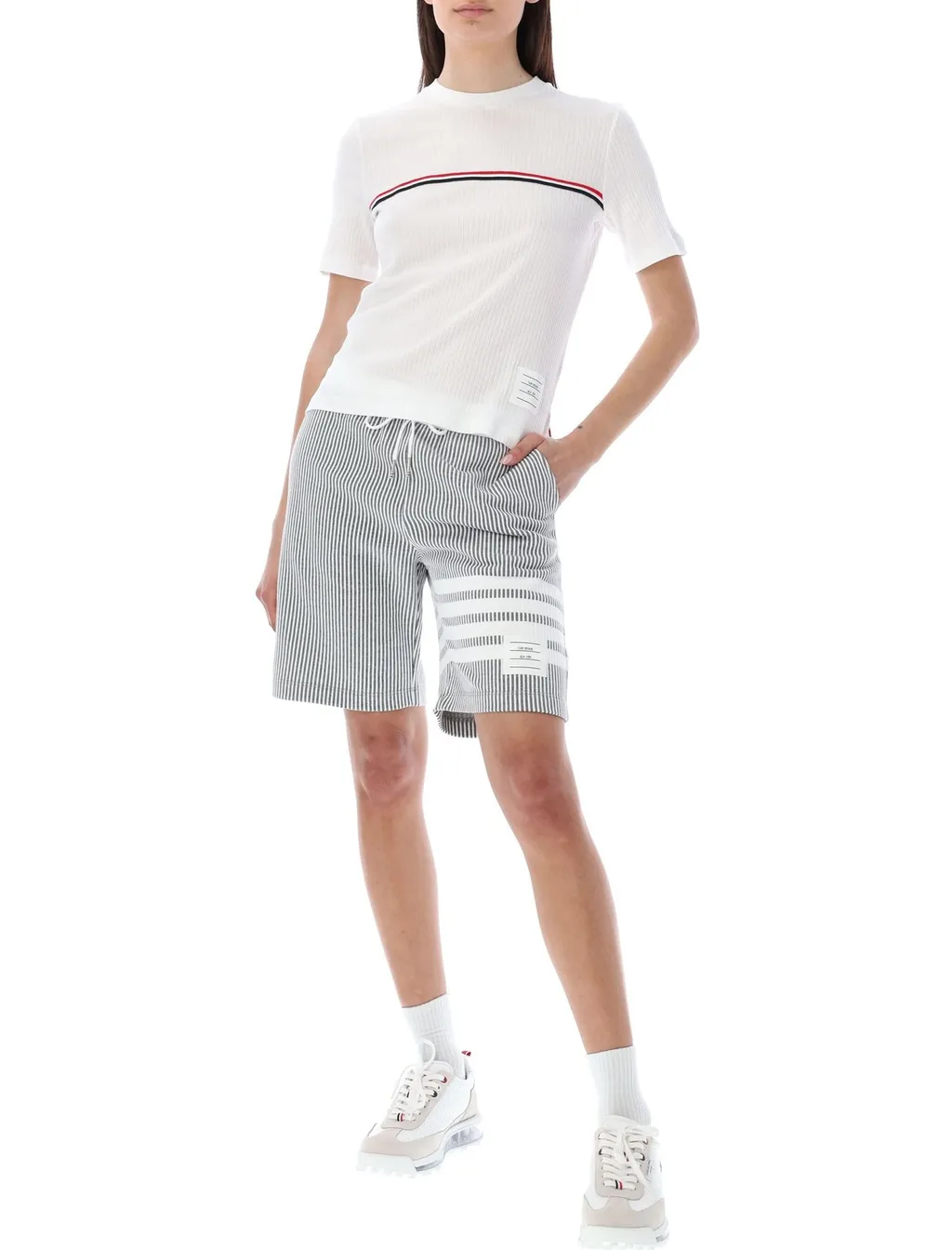 Shorts With Four-Bar Stripe Detail