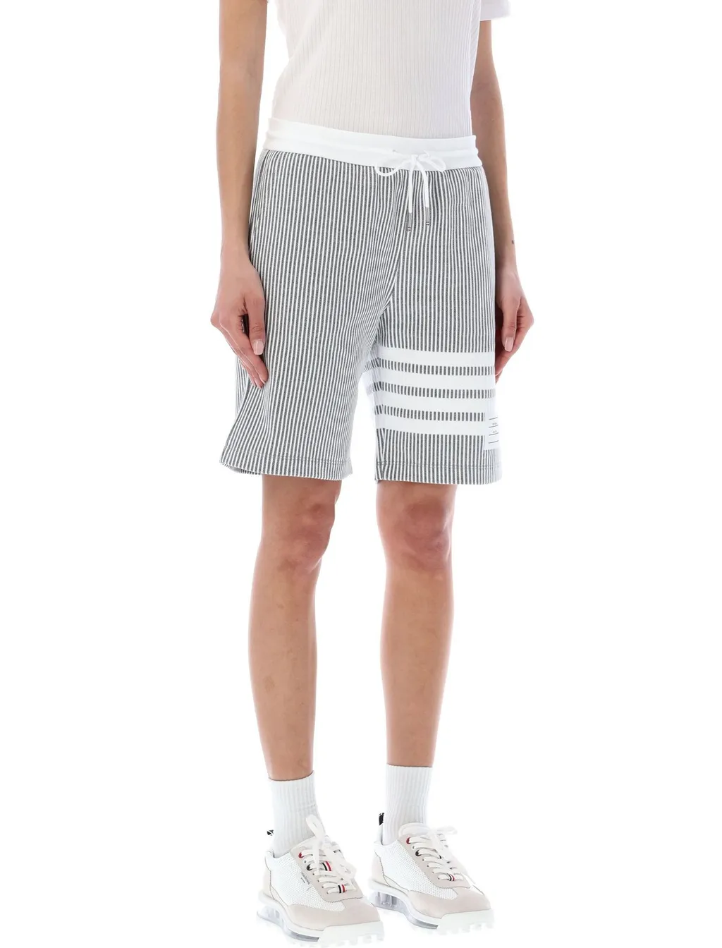Shorts With Four-Bar Stripe Detail