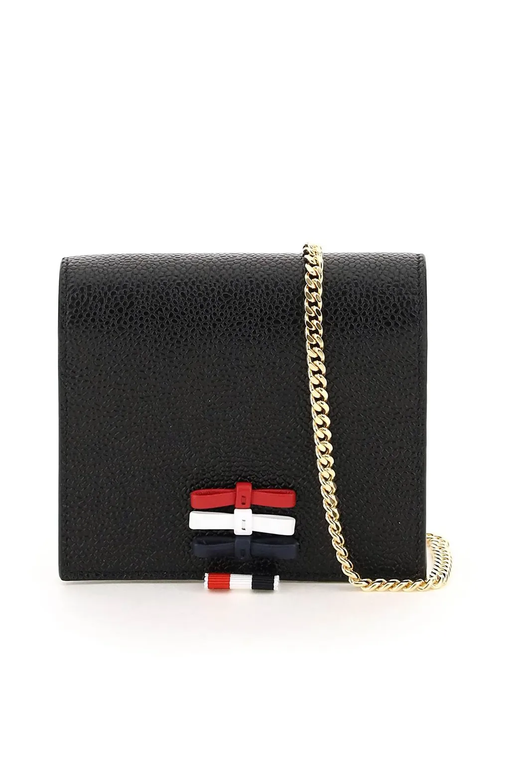 Wallet With Signature Striped Grosgrain Tab