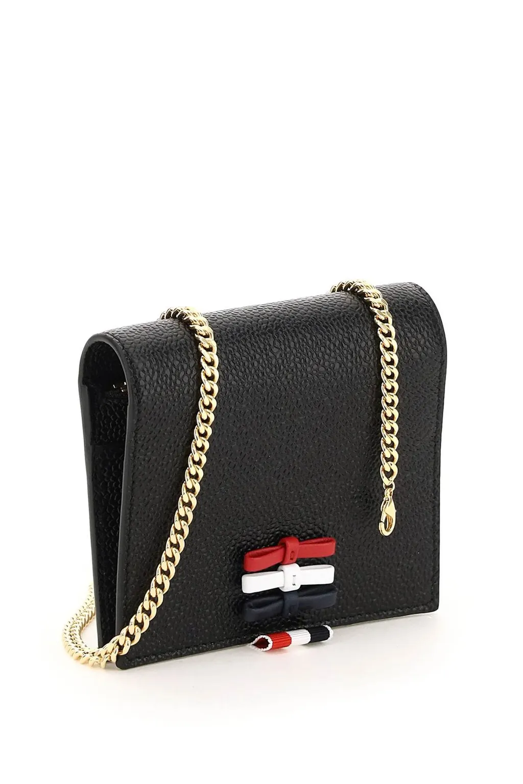 Wallet With Signature Striped Grosgrain Tab