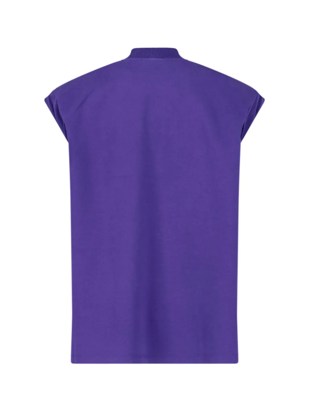 Sleeveless Mock Neck T-Shirt