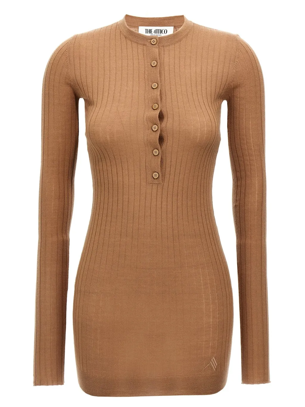 Ribbed Knit Mini Dress