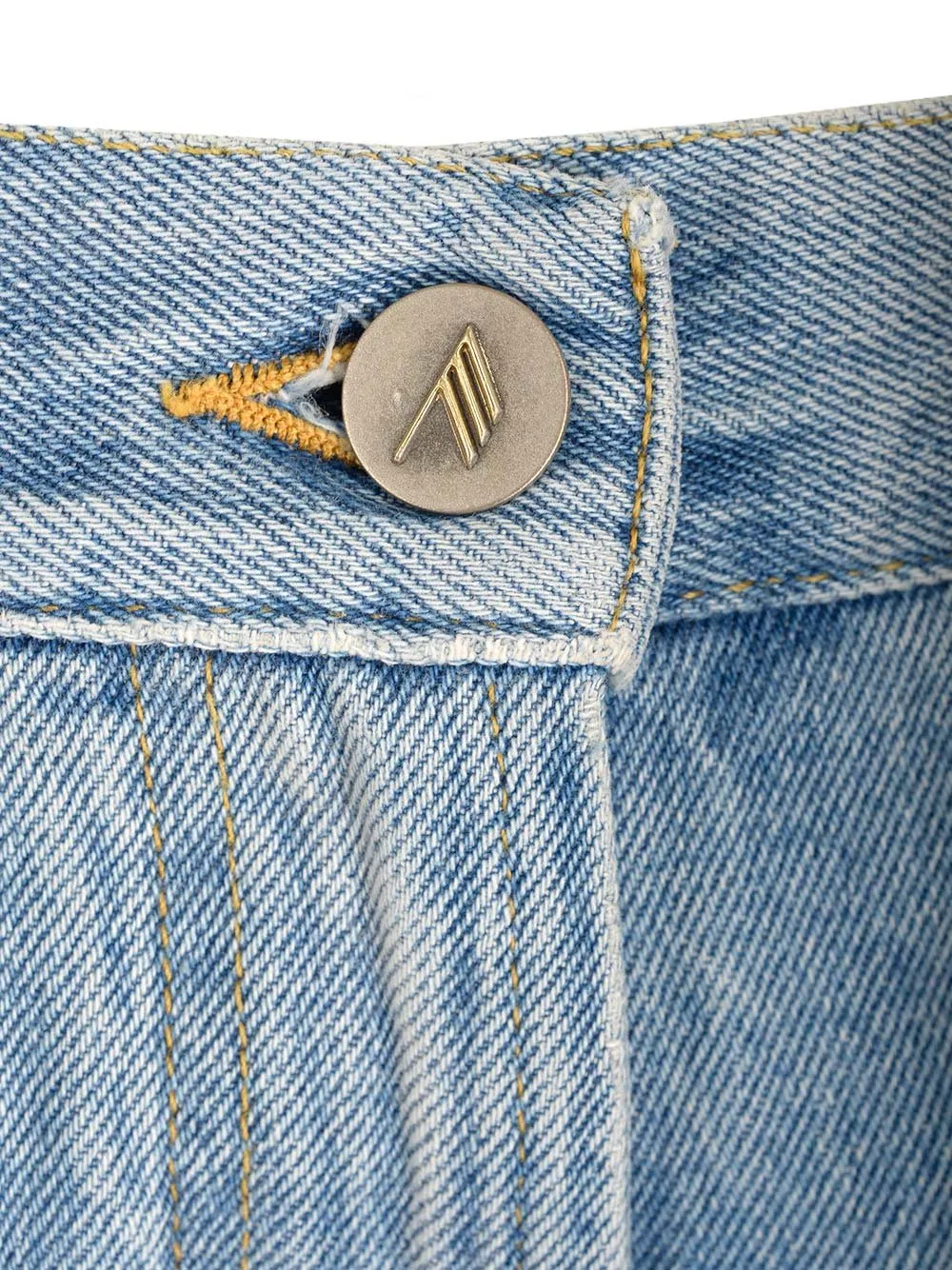 Wide-Leg Denim Jeans With Cut-Out Detail