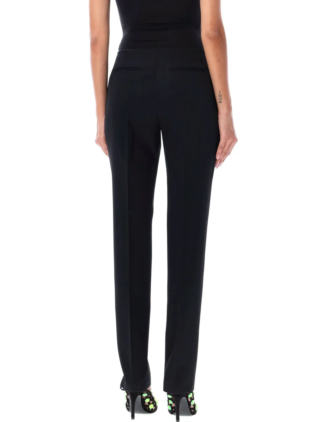 High-Waisted Tailored Trousers