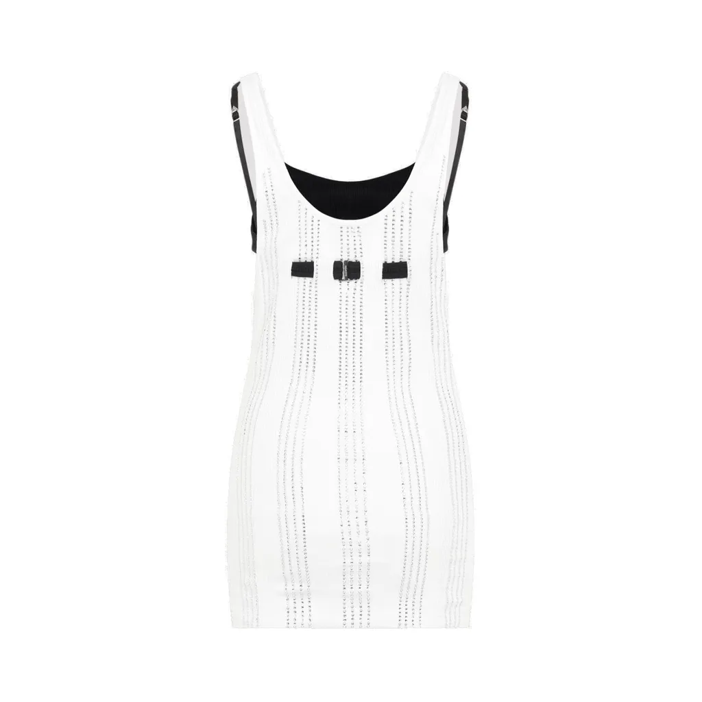 Mesh Tank Dress With Integrated Bra