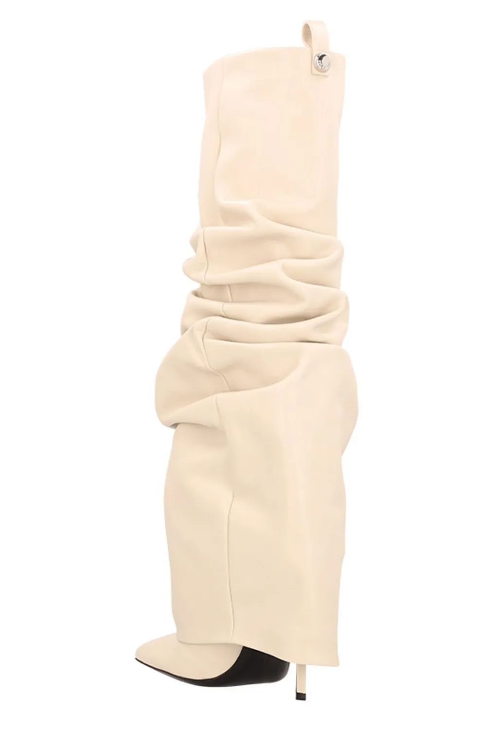 Ruched Knee-High Boots