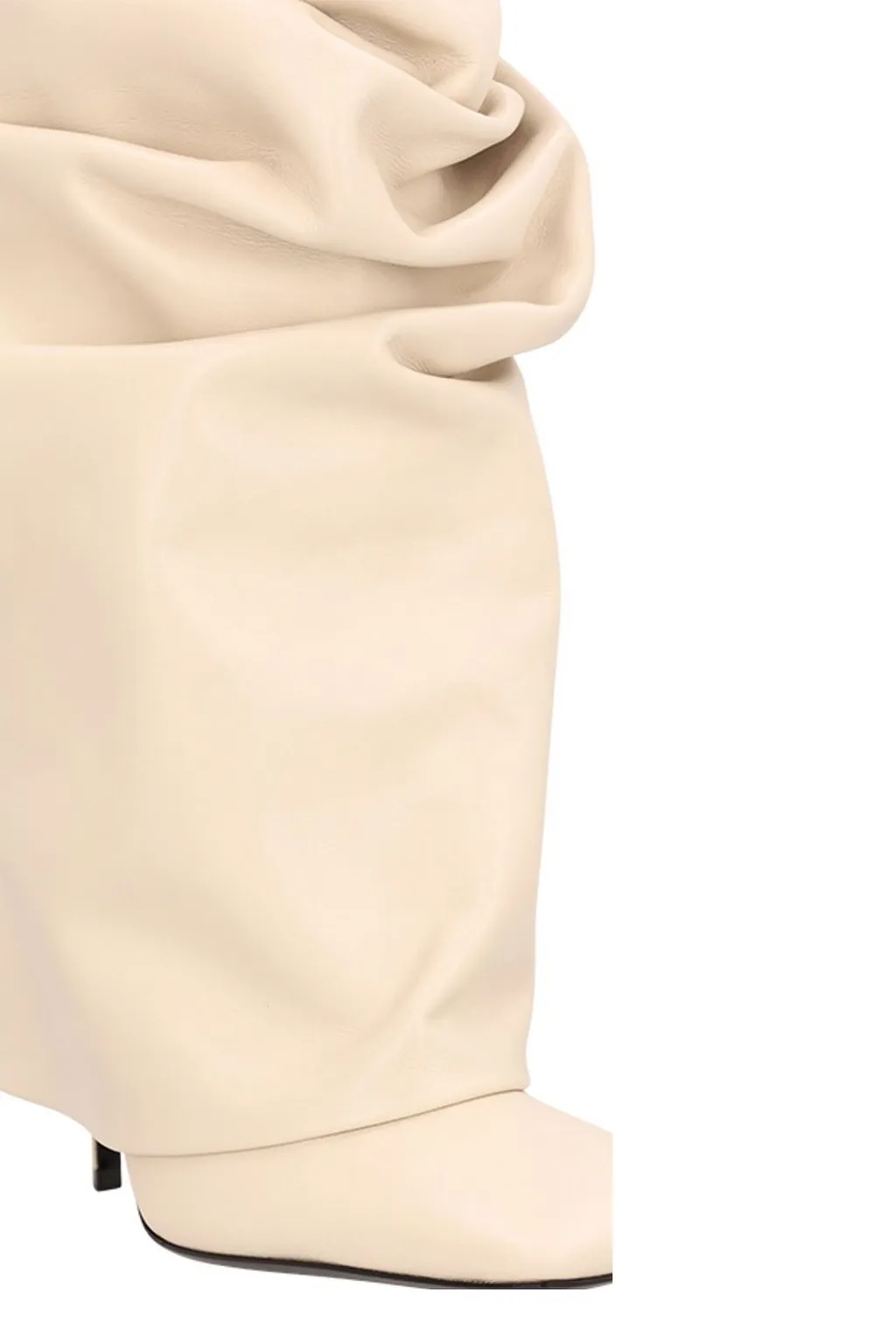 Ruched Knee-High Boots