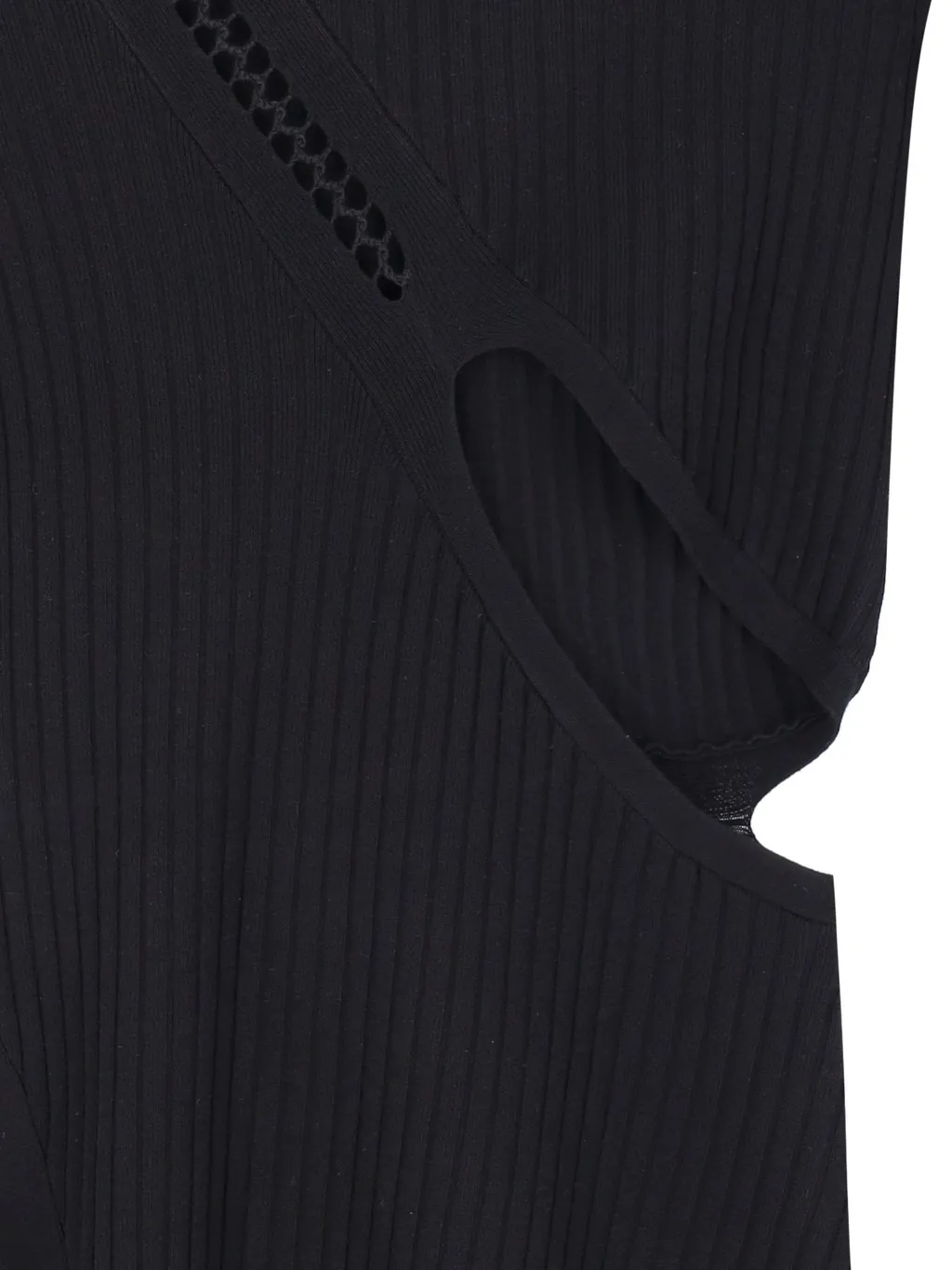 Asymmetric Cutout Knit Dress
