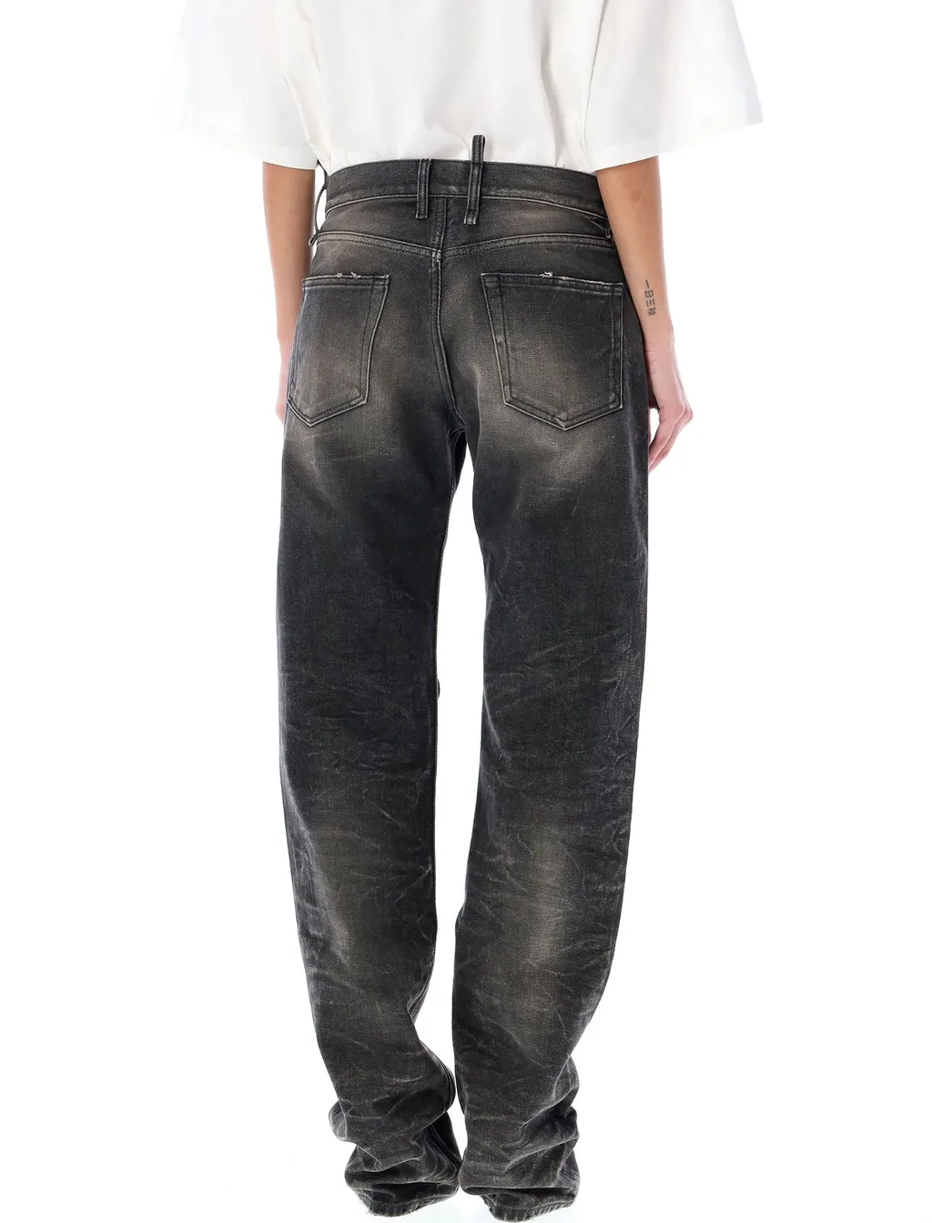 Flared Jeans With Ring Detail