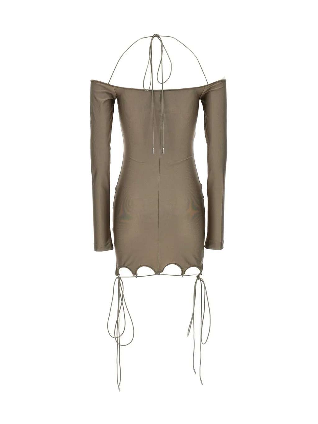 Off-The-Shoulder Mini Dress With Cut-Outs