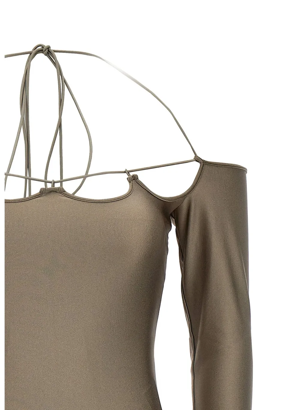 Off-The-Shoulder Mini Dress With Cut-Outs