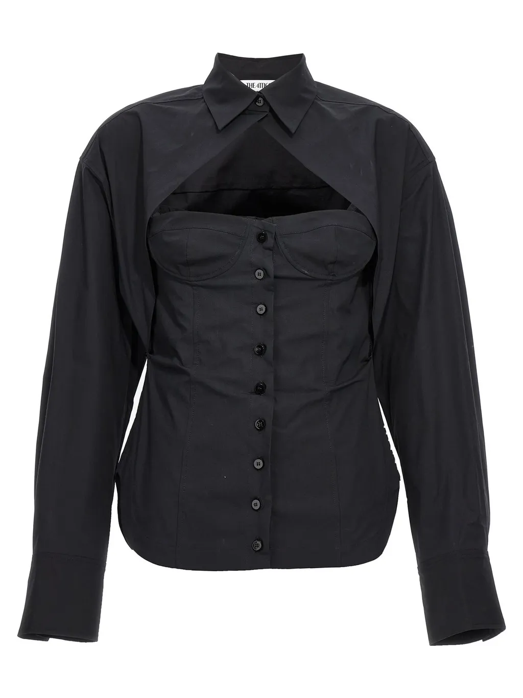 Cut-Out Shirt Dress