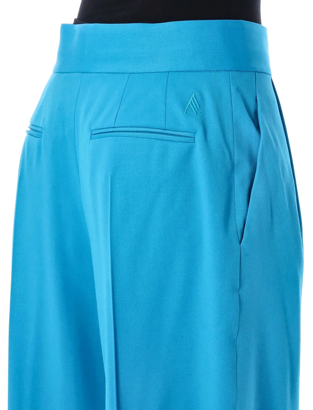 Wide-Leg Pleated Trousers