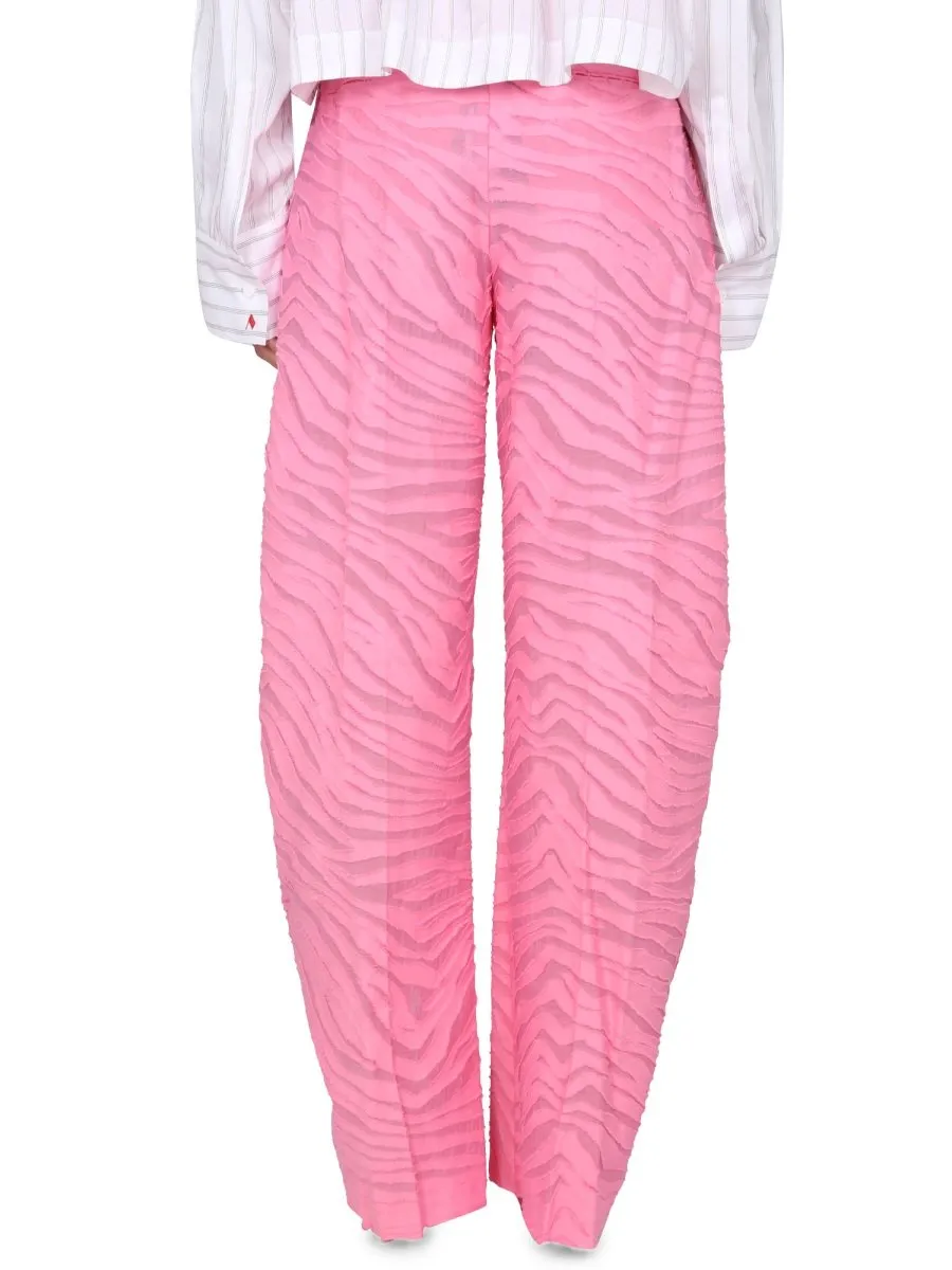 High-Waisted Pleated Trousers