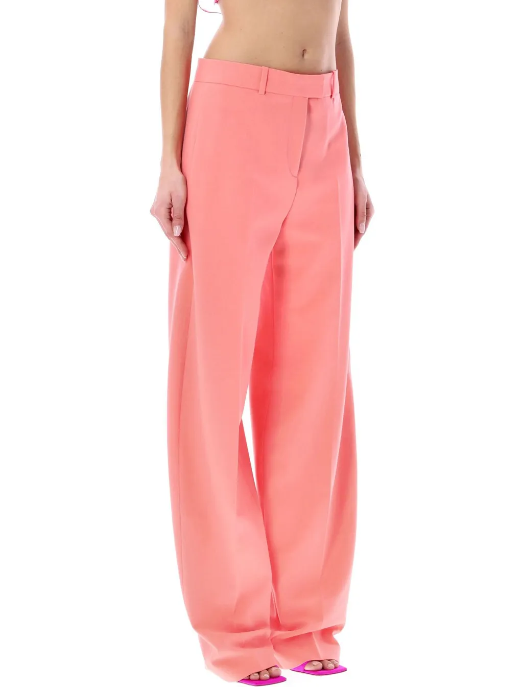 Wide-Leg Tailored Trousers