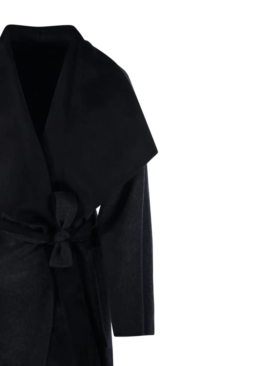 Wool Blend Shawl Collar Coat