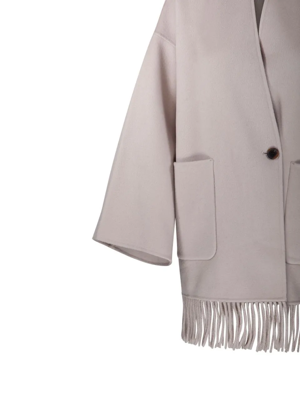 Kimono Coat With Fringe