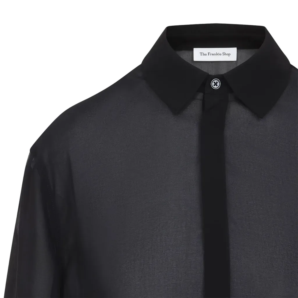 Sheer Shirt With Ties
