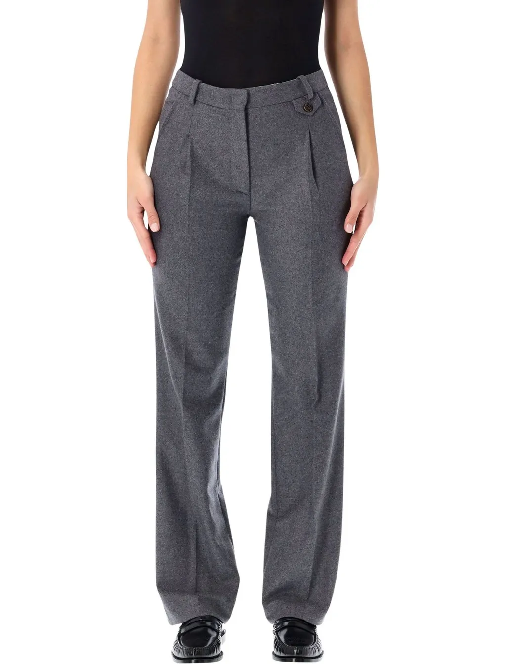 High-Waisted Tailored Trousers