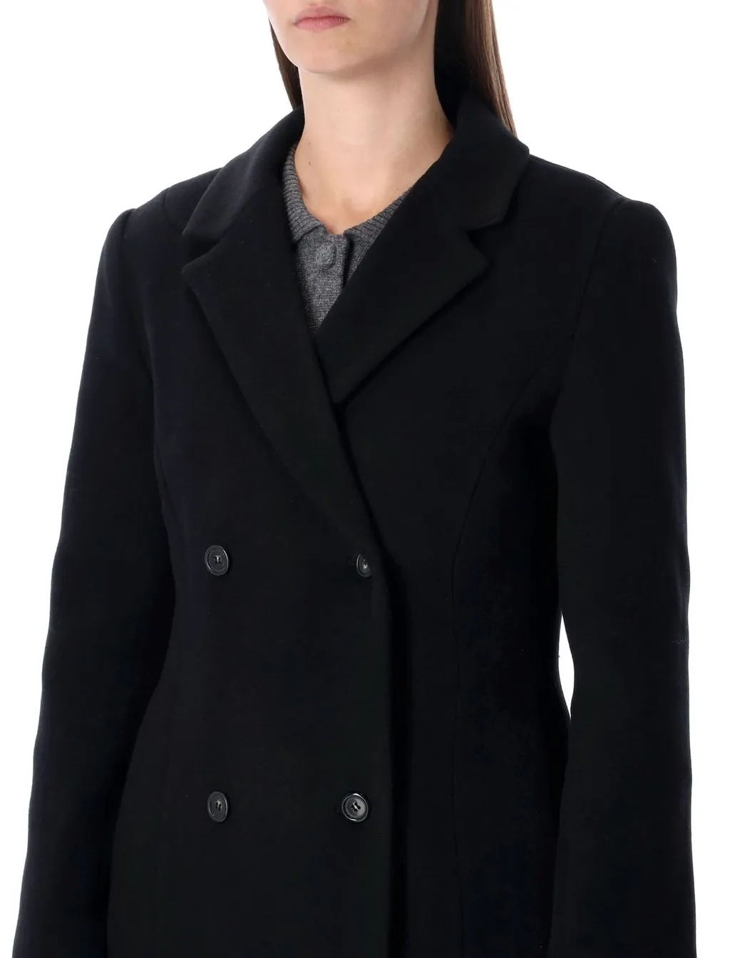 Double-Breasted Wool Coat
