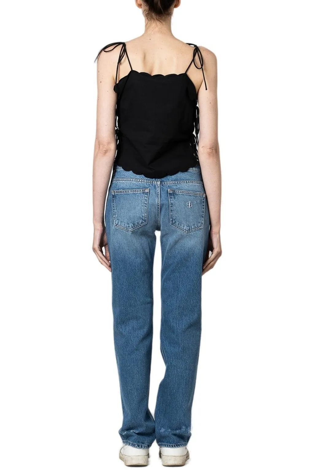 Scalloped Eyelet Top