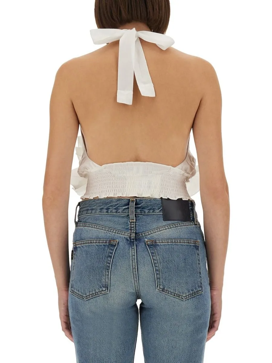 Ruffled Halter Top